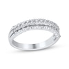 Thumbnail Image 1 of Adore Diamond Three-Row Anniversary Ring 1/3 ct tw 10K White Gold