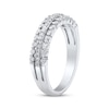 Thumbnail Image 2 of Adore Diamond Three-Row Anniversary Ring 1/3 ct tw 10K White Gold