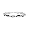 Thumbnail Image 1 of Black & White Diamond Curved Link Bracelet 1/10 ct tw Sterling Silver 7.25"