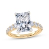 Thumbnail Image 1 of Lab-Grown Diamonds Radiant-Cut Engagement Ring 3-3/4 ct tw 14K Yellow Gold