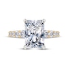 Thumbnail Image 3 of Lab-Grown Diamonds Radiant-Cut Engagement Ring 3-3/4 ct tw 14K Yellow Gold