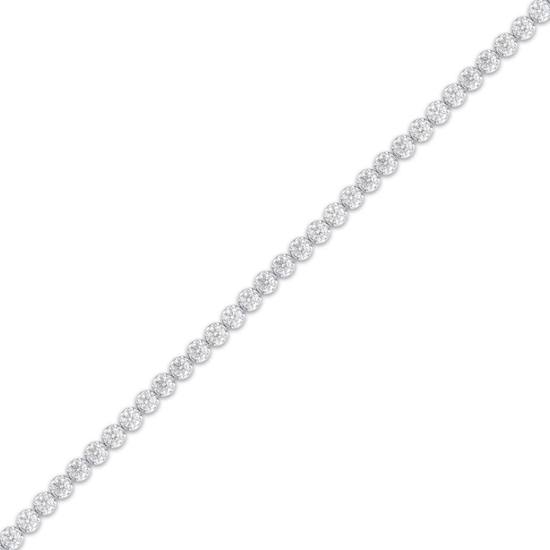 Main Image 2 of KAY Lab-Grown Diamonds Men's Tennis Bracelet 11 ct tw Sterling Silver 8.5"