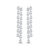 Thumbnail Image 2 of KAY Lab-Grown Diamonds Staggered Double Drop Earrings 3 ct tw 14K White Gold