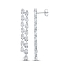 Thumbnail Image 3 of KAY Lab-Grown Diamonds Staggered Double Drop Earrings 3 ct tw 14K White Gold