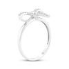 Thumbnail Image 2 of Diamond Bow Ring 1/15 ct tw Sterling Silver