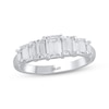 Thumbnail Image 1 of THE LEO Legacy Lab-Grown Diamond Emerald-Cut Graduated Anniversary Ring 1-3/4 ct tw 14K White Gold