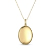 Thumbnail Image 3 of Oval Nephrite Jade & Chinese "Happiness" Locket Necklace 18K Yellow Gold-Plated Sterling Silver 18"