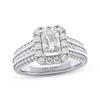 Thumbnail Image 1 of THE LEO Legacy Radiant-Cut Lab-Grown Diamond Engagement Ring 2 ct tw 14K White Gold