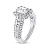 Thumbnail Image 2 of THE LEO Legacy Radiant-Cut Lab-Grown Diamond Engagement Ring 2 ct tw 14K White Gold
