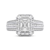 Thumbnail Image 3 of THE LEO Legacy Radiant-Cut Lab-Grown Diamond Engagement Ring 2 ct tw 14K White Gold