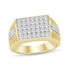 Thumbnail Image 1 of Men's KAY Lab-Grown Diamonds Multi-Row Ring 1 ct tw 10K Yellow Gold