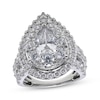 Thumbnail Image 1 of Adore Lab-Grown Diamonds Pear-Shaped Halo Engagement Ring 5 ct tw 10K White Gold