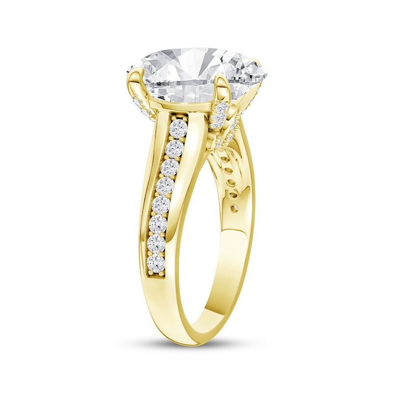 Main Image 2 of Adore Lab-Grown Diamonds Oval-Cut Engagement Ring 5-3/8 ct tw 14K Yellow Gold
