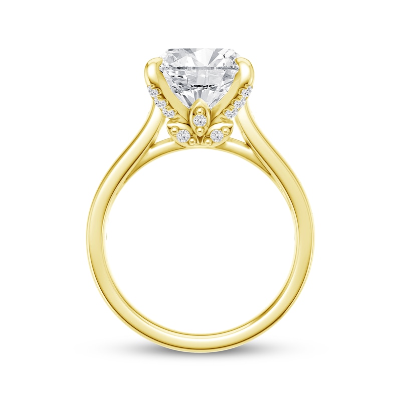 Main Image 3 of Adore Lab-Grown Diamonds Oval-Cut Engagement Ring 5-3/8 ct tw 14K Yellow Gold