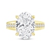 Thumbnail Image 4 of Adore Lab-Grown Diamonds Oval-Cut Engagement Ring 5-3/8 ct tw 14K Yellow Gold