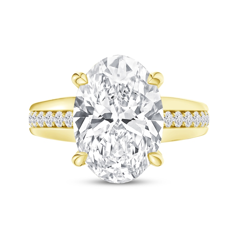 Main Image 5 of Adore Lab-Grown Diamonds Oval-Cut Engagement Ring 5-3/8 ct tw 14K Yellow Gold