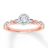 Diamond Engagement Ring 1/4 ct tw Round-cut 10K Two-Tone Gold