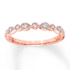 Diamond Wedding Band 1/15 ct tw Round-cut 10K Rose Gold