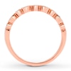 Diamond Wedding Band 1/15 ct tw Round-cut 10K Rose Gold