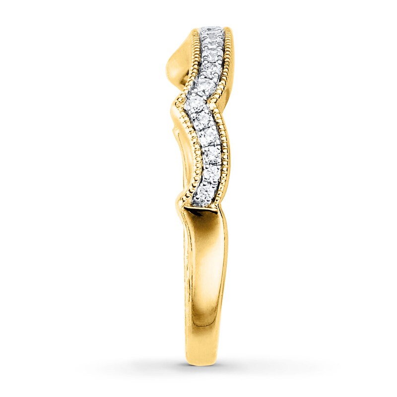 Diamond Wedding Band 1/6 ct tw Round-cut 14K Yellow Gold