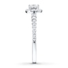 Diamond Engagement Ring 5/8 ct tw Princess-cut 14K White Gold