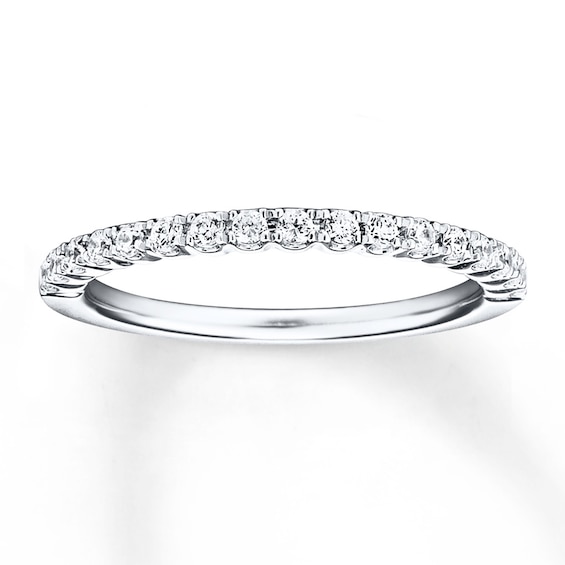 Diamond Wedding Band 1/4 ct tw Round-cut 14K White Gold