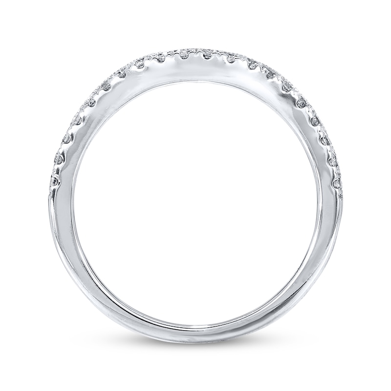 Main Image 3 of Radiant Reflections Wedding Ring 1/4 ct tw Diamonds 14K Gold