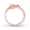 Thumbnail Image 2 of Interwoven Diamond Ring 1/10 ct tw Round-cut 10K Rose Gold