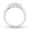 Three-Stone Diamond Ring 3/4 ct tw Princess-cut 14K White Gold