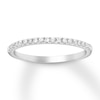 Thumbnail Image 1 of Diamond Wedding Band 1/6 ct tw Round-cut 10K White Gold