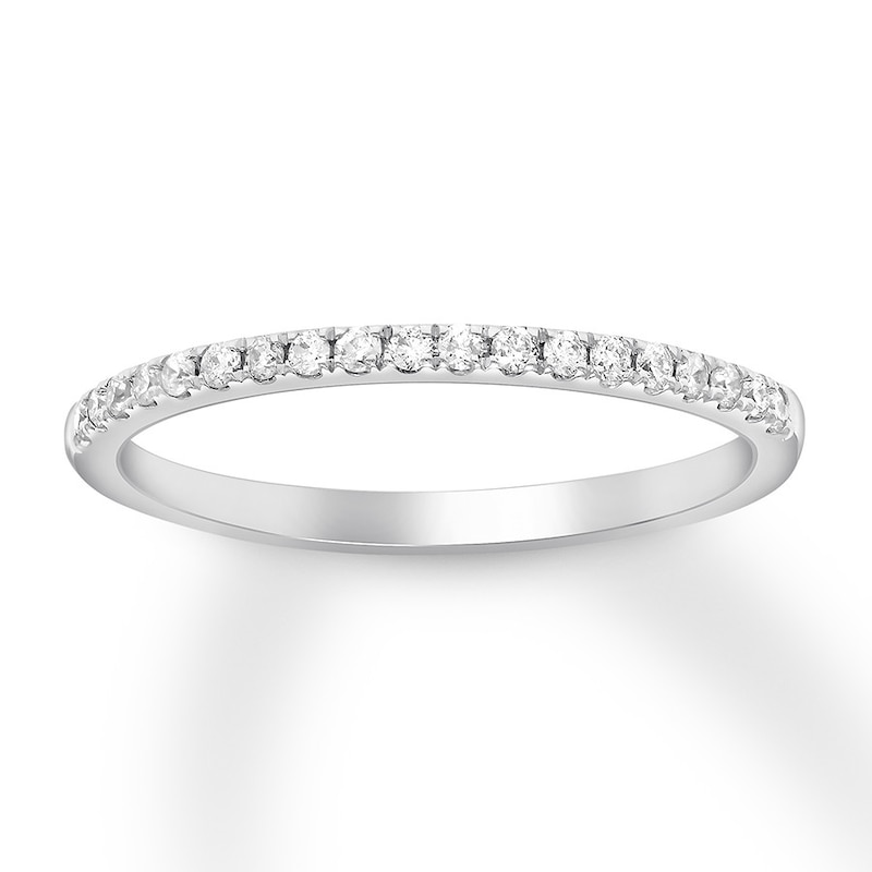 Main Image 1 of Diamond Wedding Band 1/6 ct tw Round-cut 10K White Gold