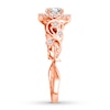 Diamond Engagement Ring 5/8 ct tw Round-cut 14K Rose Gold