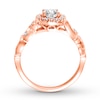 Diamond Engagement Ring 5/8 ct tw Round-cut 14K Rose Gold