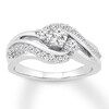 Thumbnail Image 1 of Adore Diamond Engagement Ring 5/8 ct tw Round-cut 14K White Gold