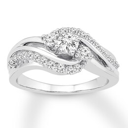 Adore Diamond Engagement Ring 5/8 ct tw Round-cut 14K White Gold