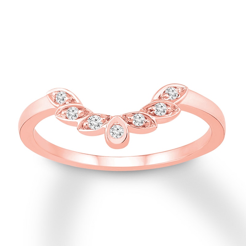 Main Image 1 of Diamond Wedding Band 1/20 ct tw Round-cut 14K Rose Gold