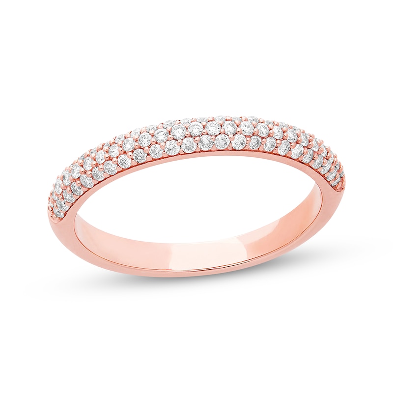 Main Image 1 of Diamond Wedding Band 1/3 ct tw Round-cut 14K Rose Gold