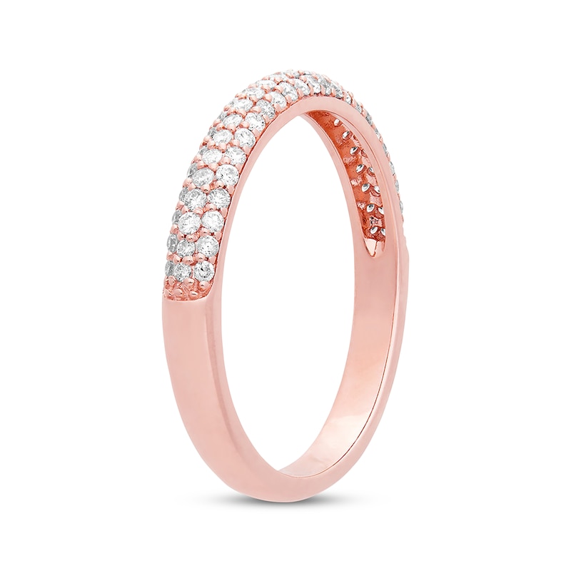 Main Image 2 of Diamond Wedding Band 1/3 ct tw Round-cut 14K Rose Gold