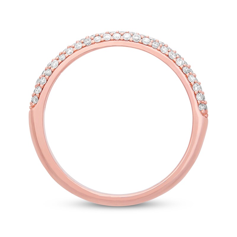 Main Image 3 of Diamond Wedding Band 1/3 ct tw Round-cut 14K Rose Gold