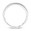 Thumbnail Image 2 of Diamond Wedding Band 1/10 ct tw Round-cut 10K White Gold