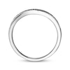 Thumbnail Image 3 of Black Diamond Wedding Band 1/4 ct tw Round-cut 14K White Gold
