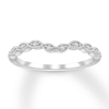 Thumbnail Image 1 of Diamond Wedding Band 1/15 ct tw Round-cut 10K White Gold