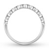 Thumbnail Image 2 of Diamond Wedding Band 1/15 ct tw Round-cut 10K White Gold