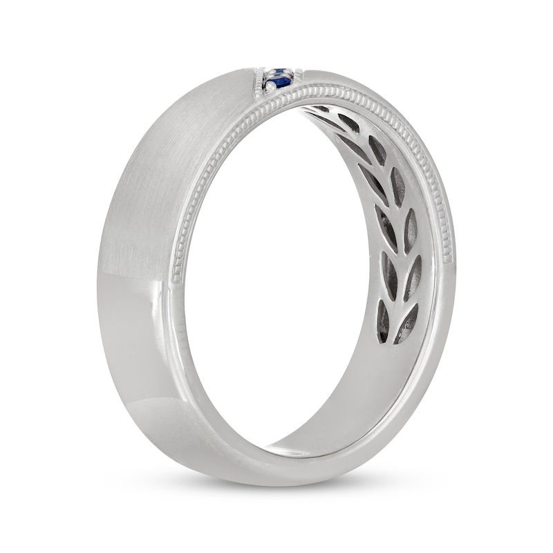 Neil Lane Men's Natural Sapphire Wedding Band 14K White Gold