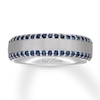 Thumbnail Image 1 of Neil Lane Men's Natural Sapphire Wedding Band 14K White Gold