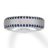 Thumbnail Image 0 of Neil Lane Men's Natural Sapphire Wedding Band 14K White Gold