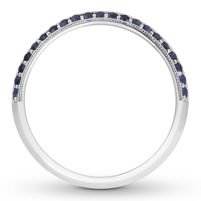 Main Image 2 of Neil Lane Men's Natural Sapphire Wedding Band 14K White Gold