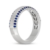 Thumbnail Image 3 of Neil Lane Men's Natural Sapphire Wedding Band 14K White Gold