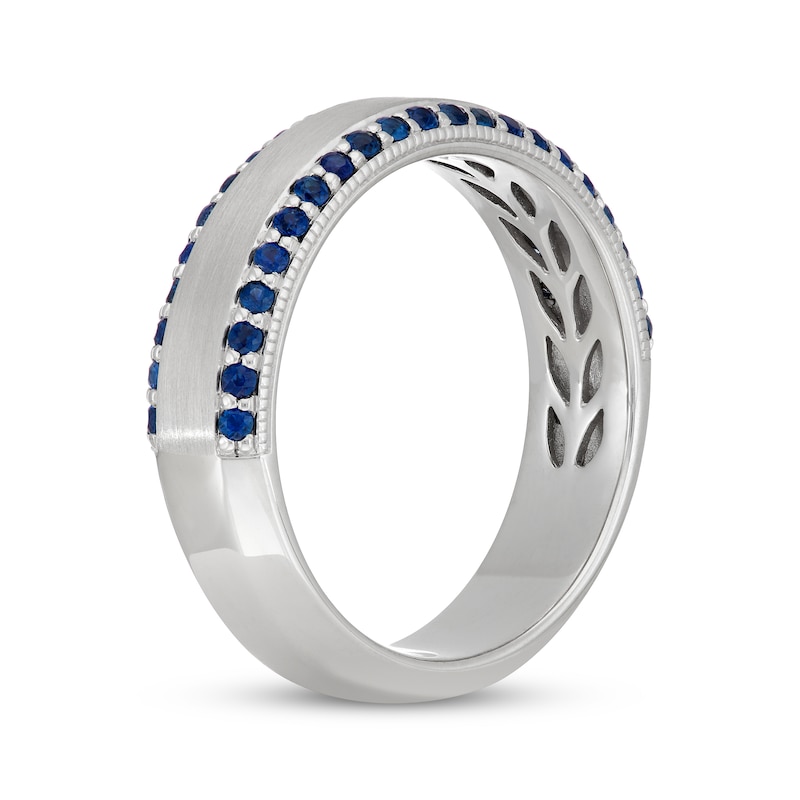 Main Image 4 of Neil Lane Men's Natural Sapphire Wedding Band 14K White Gold