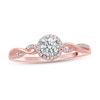 Diamond Engagement Ring 1/4 ct tw Round-cut 10K Two-Tone Gold